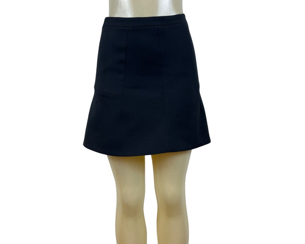 J.Crew Womens Black Skirt Polyester Blend Mini Flared Size 00