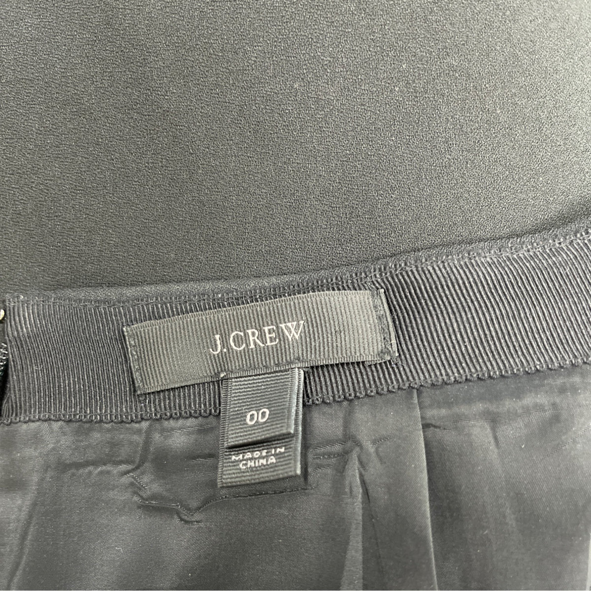 J.Crew Womens Black Skirt Polyester Blend Mini Flared Size 00
