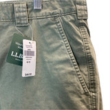 L.L.Bean Mens Dusty Olive Natural Fit Tropicweight Cargo Shorts Size 42 - New