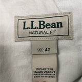 L.L.Bean Mens Dusty Olive Natural Fit Tropicweight Cargo Shorts Size 42 - New