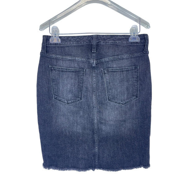 Universal Thread Womens Black Denim Frayed Hem Casual Skirt Size 6/28R