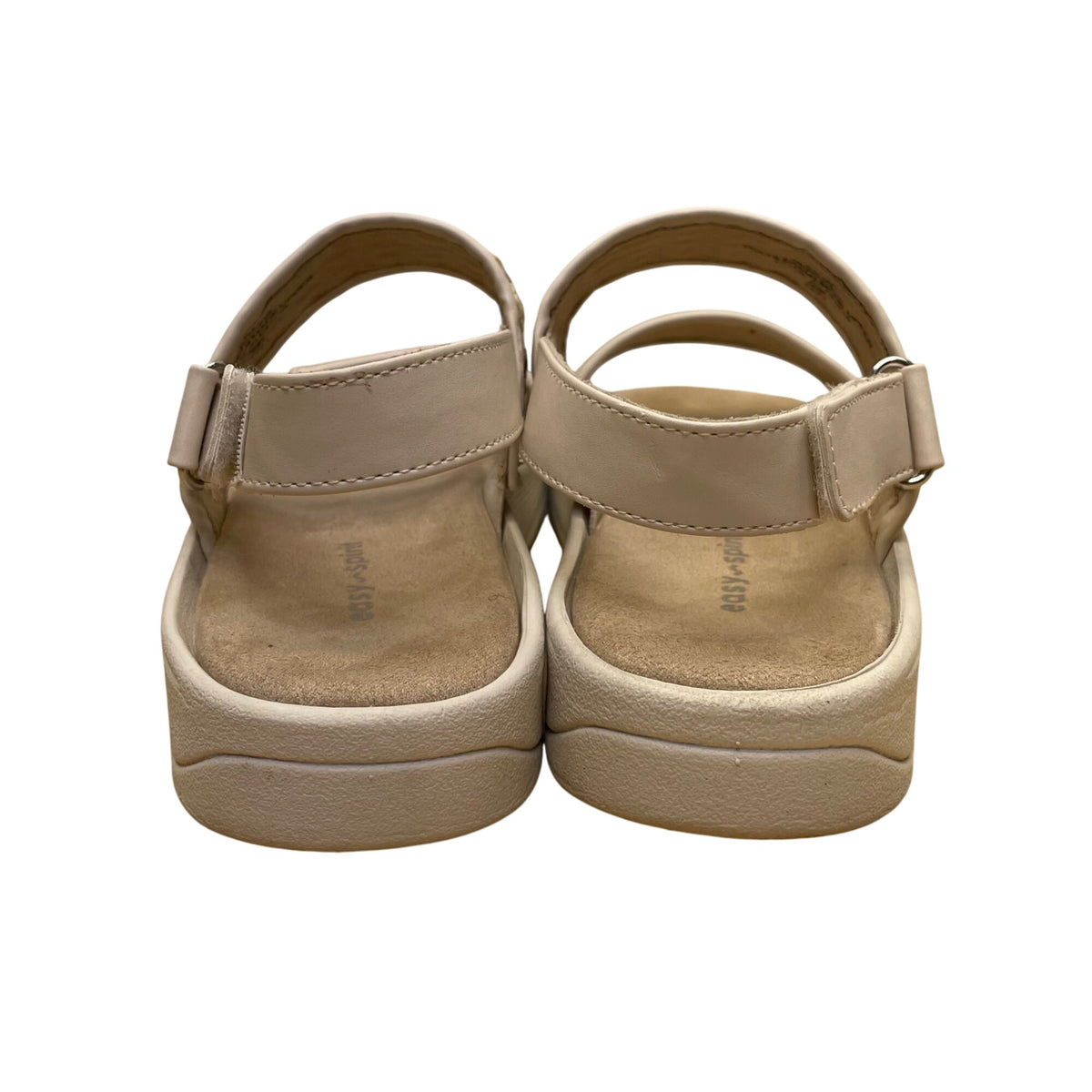 Easy Spirit Women’s Beige Woven Strap Open Toe Seraina Sandals Size 6.5M