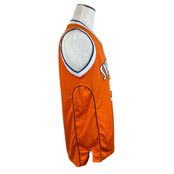 Nike Mens Orange Sleeveless Polyester Syracuse Basketball Jersey Size L