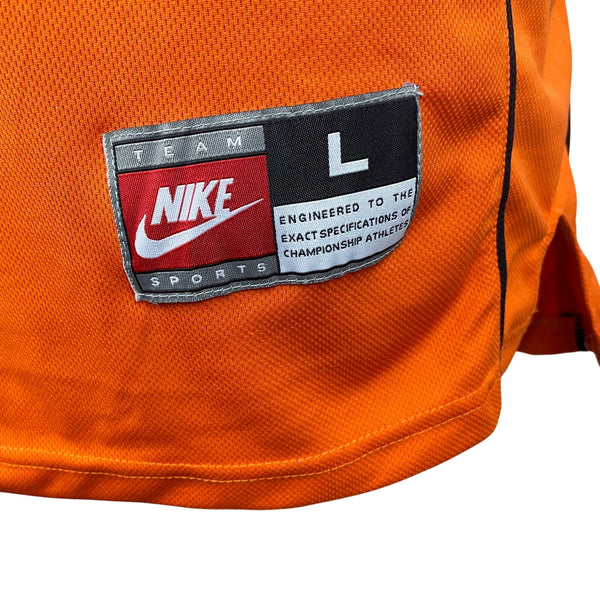 Nike Mens Orange Sleeveless Polyester Syracuse Basketball Jersey Size L