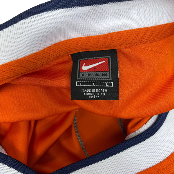 Nike Mens Orange Sleeveless Polyester Syracuse Basketball Jersey Size L