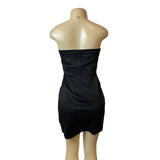 I.N. San Francisco Black Strapless Studded Mini Dress Size 5 - New