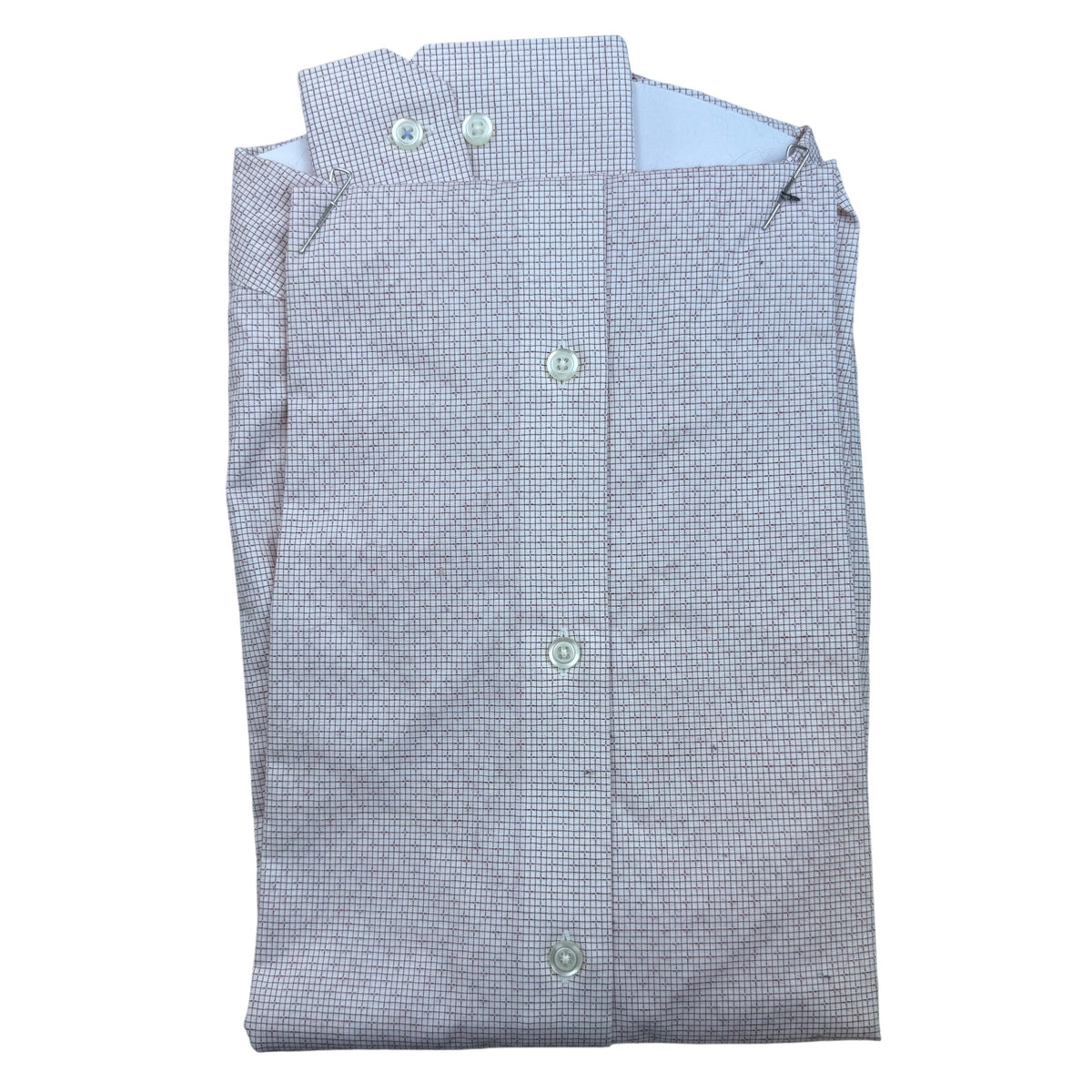 Banana Republic Mens Red Grid Pattern Shirt Non-Iron Button-Up Size L - New