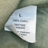 J.Crew Womens Olive Green Button-Down Shirt With Pocket Long Sleeves Size L