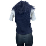 Moma Women’s Navy Blue Sweater with Outer Pockets Wool - One Size