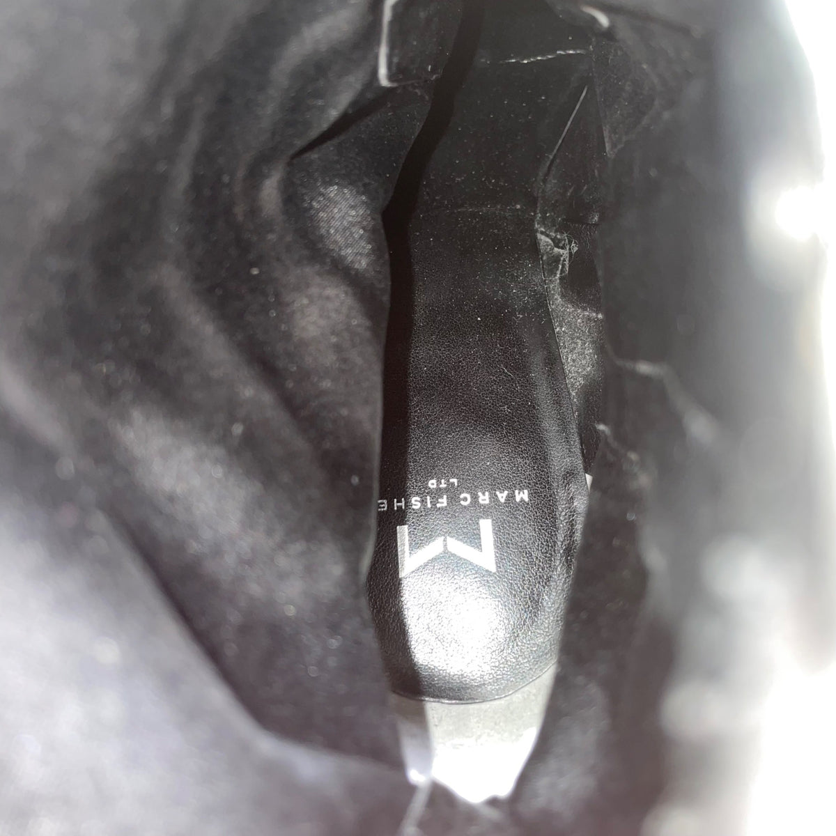 Marc Fisher Womens Black Suede Block Heel Pointed Toe Ankle Boots Size 8.5M