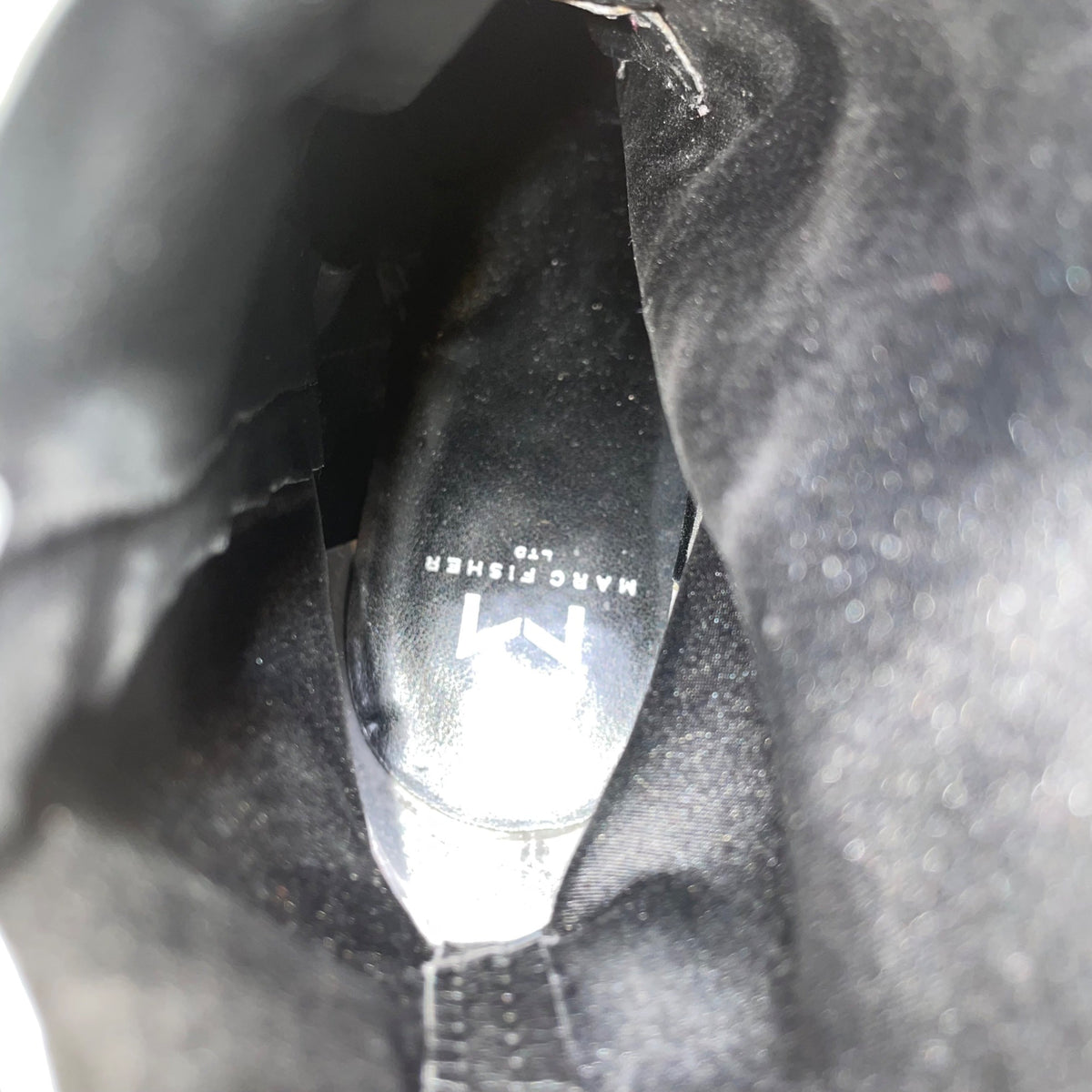 Marc Fisher Womens Black Suede Block Heel Pointed Toe Ankle Boots Size 8.5M