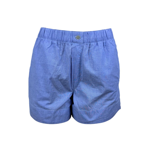 Buck Mason Womens Light Blue Cotton Boxer Shorts Elastic Waist  Size XS