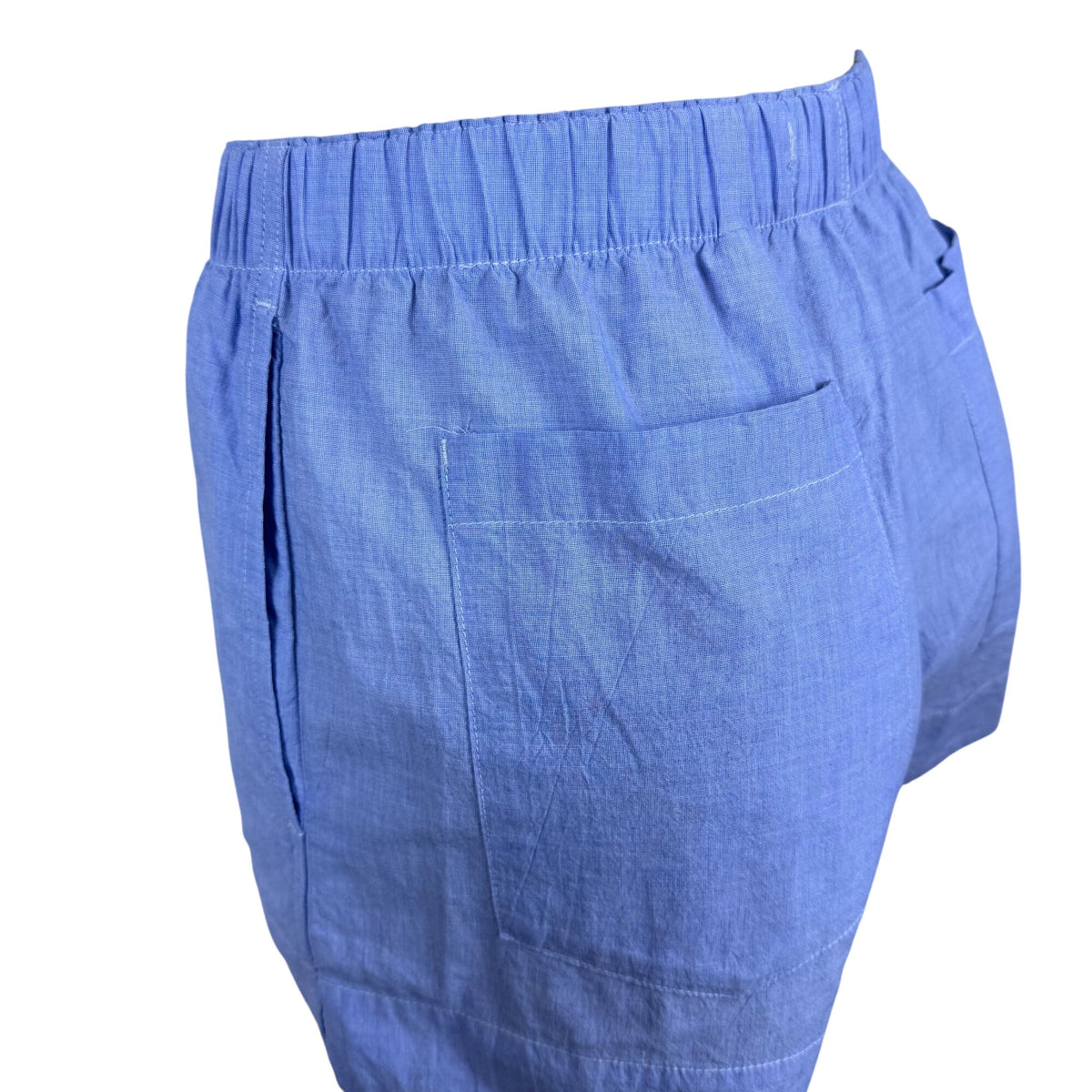 Buck Mason Womens Light Blue Cotton Boxer Shorts Elastic Waist  Size XS