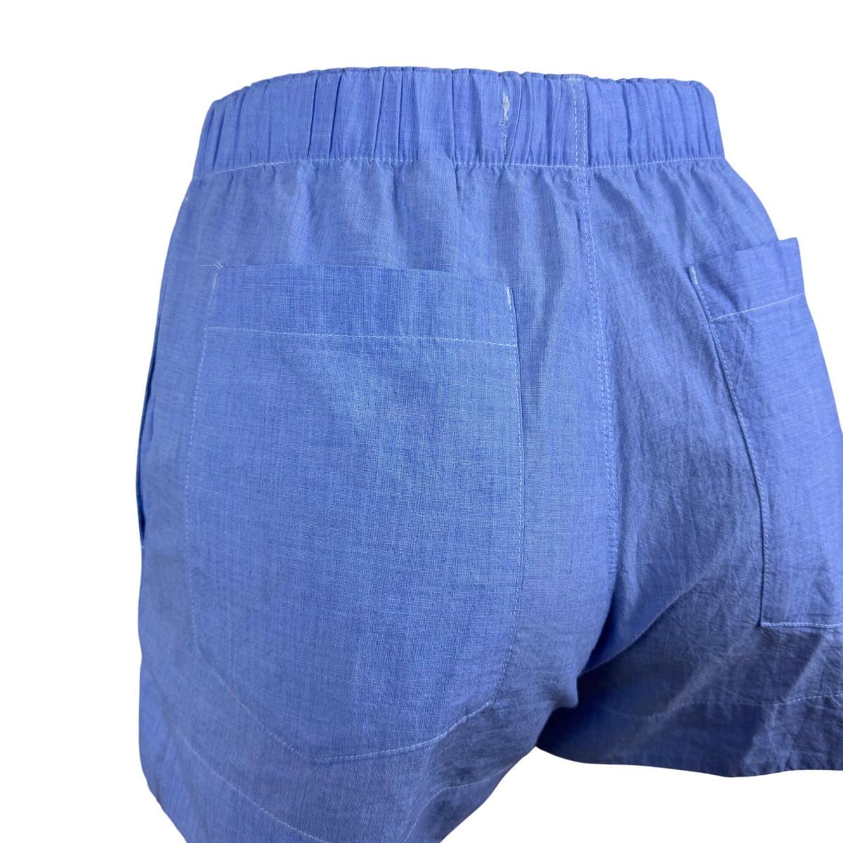 Buck Mason Womens Light Blue Cotton Boxer Shorts Elastic Waist  Size XS