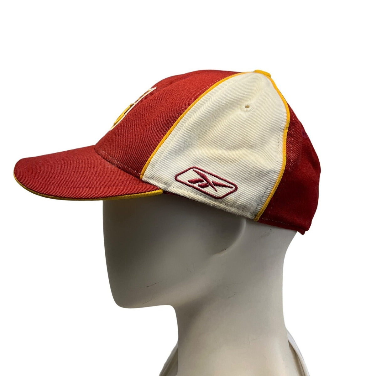 Reebok Team Apparel Men's NFL Red Baseball Cap Hat  Sz 7