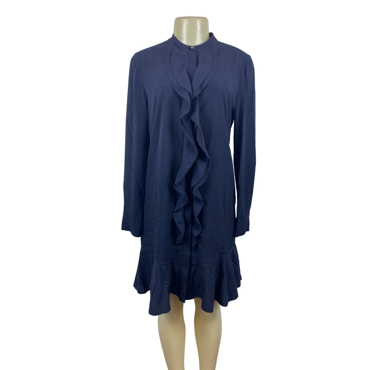 Tory Burch Women's Dark Blue Long Sleeve Dress Size 6