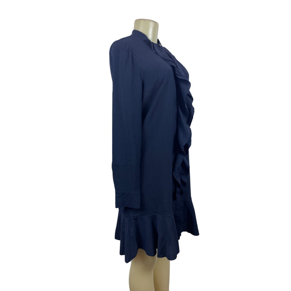 Tory Burch Women's Dark Blue Long Sleeve Dress Size 6