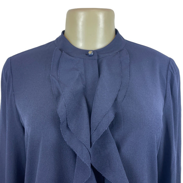 Tory Burch Women's Dark Blue Long Sleeve Dress Size 6