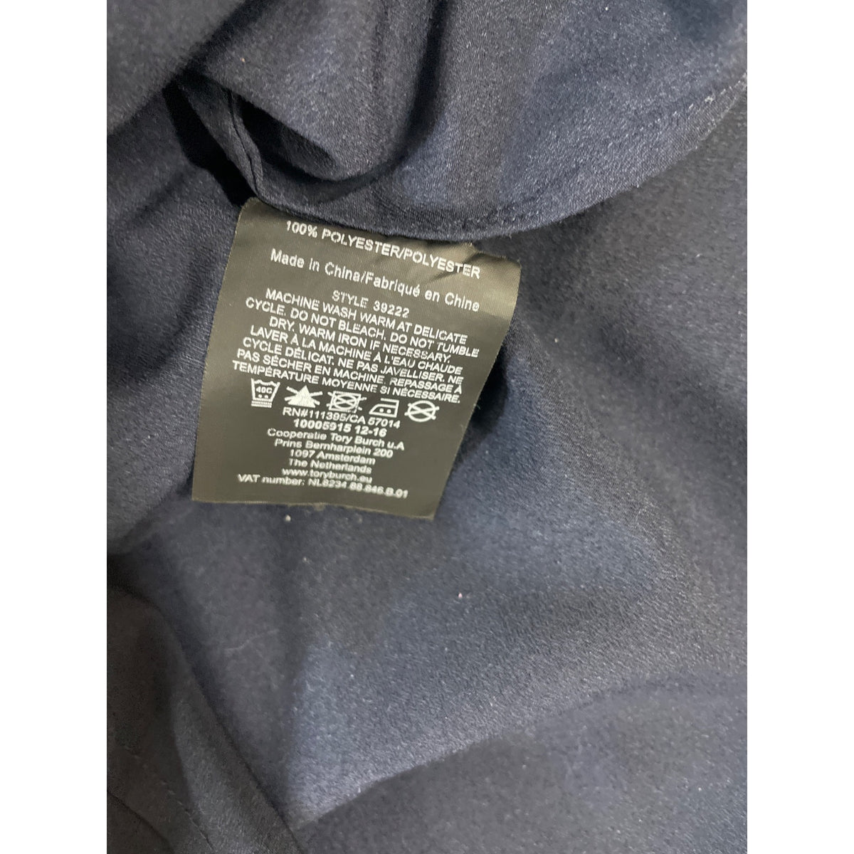 Tory Burch Women's Dark Blue Long Sleeve Dress Size 6