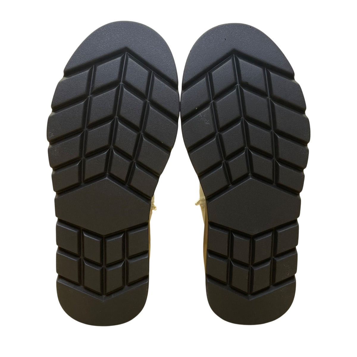 BP Women’s Ivory White PU Leather Platform Chunky Milo Ankle Boots 6.5M