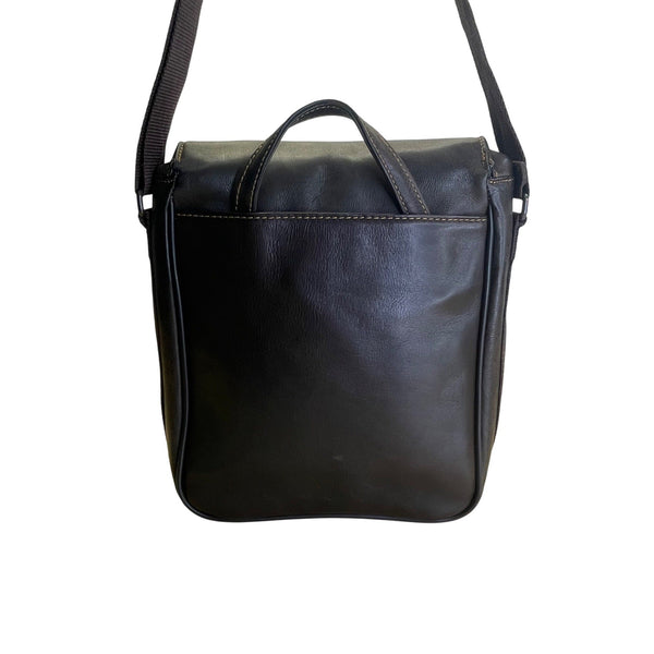 Wilsons Leather Brown Leather With Adjustable Strap & Top Handle Messenger Bag