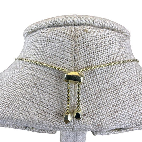 Kendra Scott Womens Gold Tone Adjustable Charm Necklace Moonstone & Pearl Details