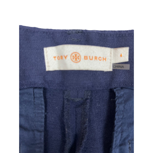 Tory Burch Women's Blue Wool Dress Pants Sz 4