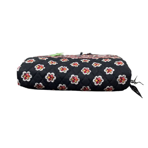 Vera Bradley Women’s Black Floral Hanging Organizer With Clear Pockets Sz M