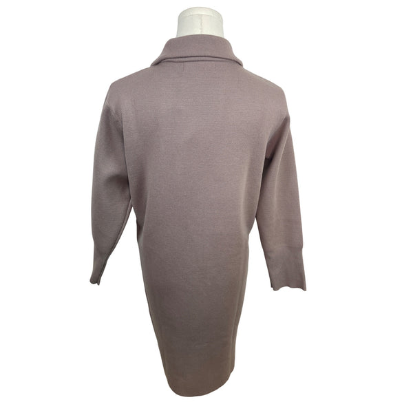 Anrabess Women's Open Front Knit Long Cardigan With Pockets Sz S - New