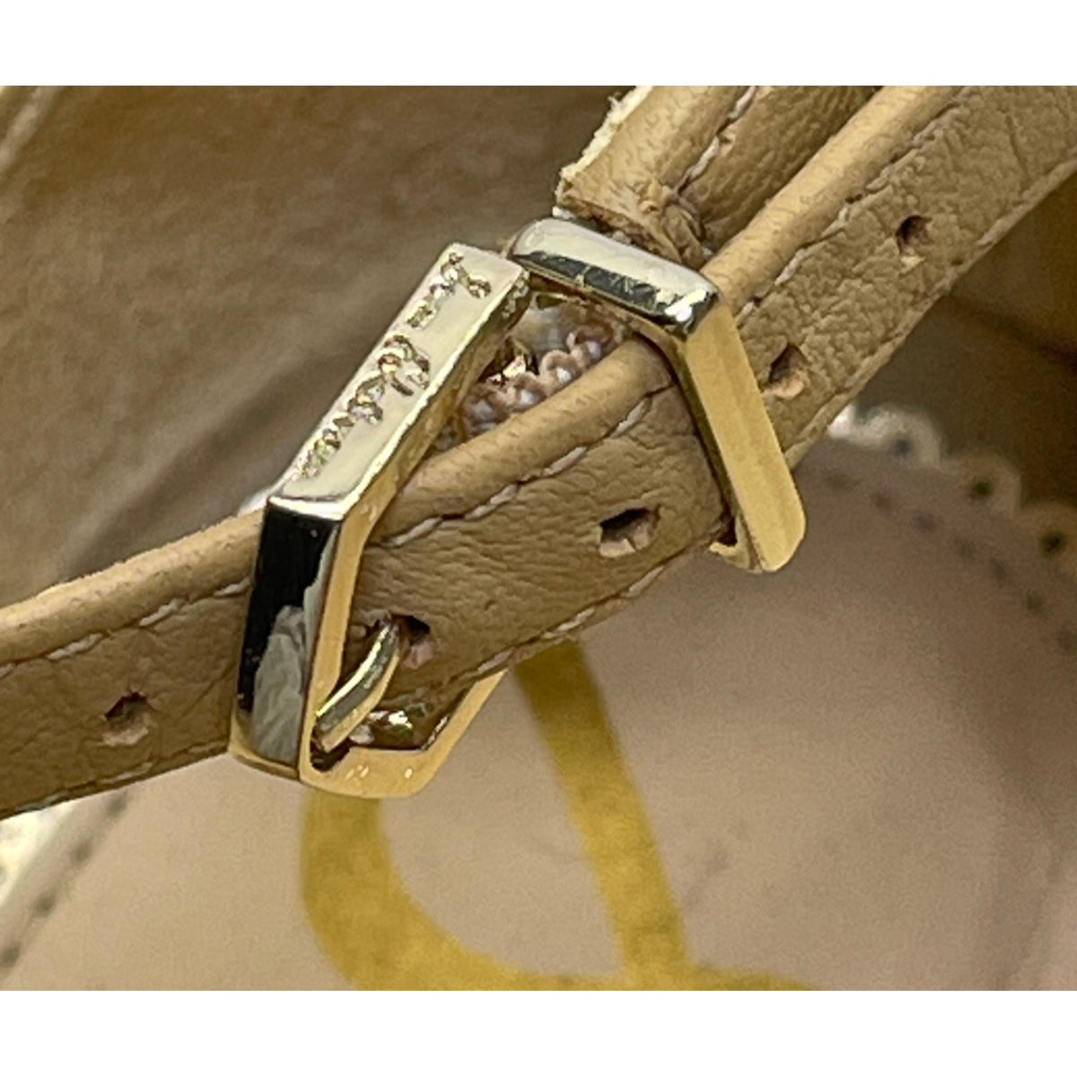 Sam Edelman Women’s Beige Leather Block Heel Ankle Buckle Strap Sandals Size 10