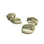 Zara Toddler Girl's Beige Waves canvas Flat Sandals Sz 26