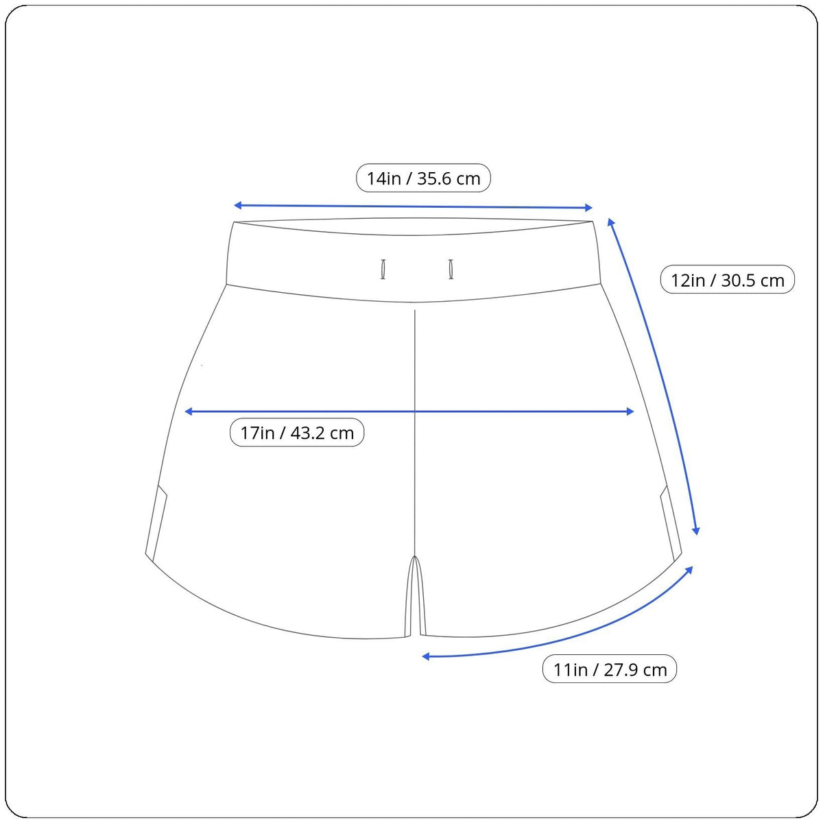 Reebok Women's Slim Fit Geometric Blue Pattern Shorts Size S