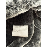 Mens Winter Black Fur-Lined Aviator Hat With Adjustable Ear Flaps & Reflective Stripe