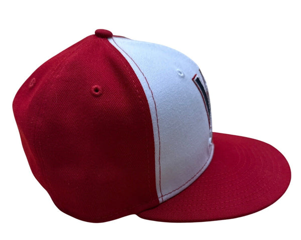 New Era 59Fifty Red & White Baseball Hat With W Logo