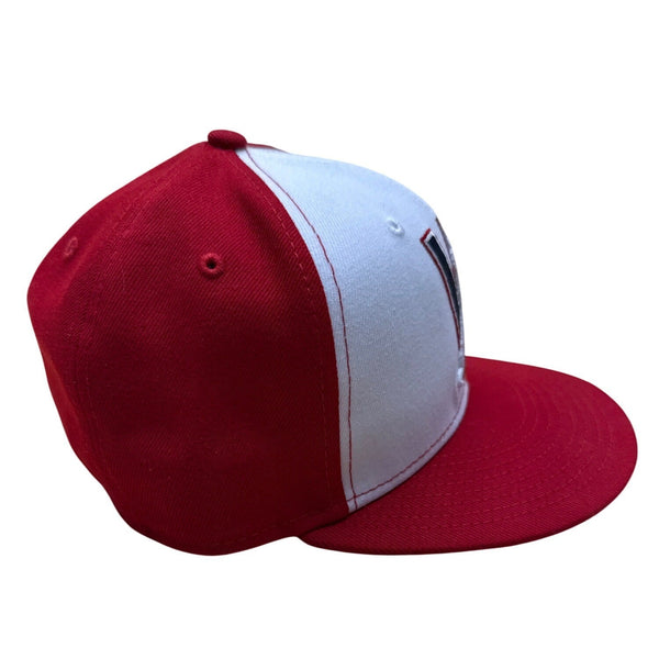 New Era 59Fifty Red & White Baseball Hat With W Logo