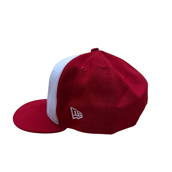 New Era 59Fifty Red & White Baseball Hat With W Logo