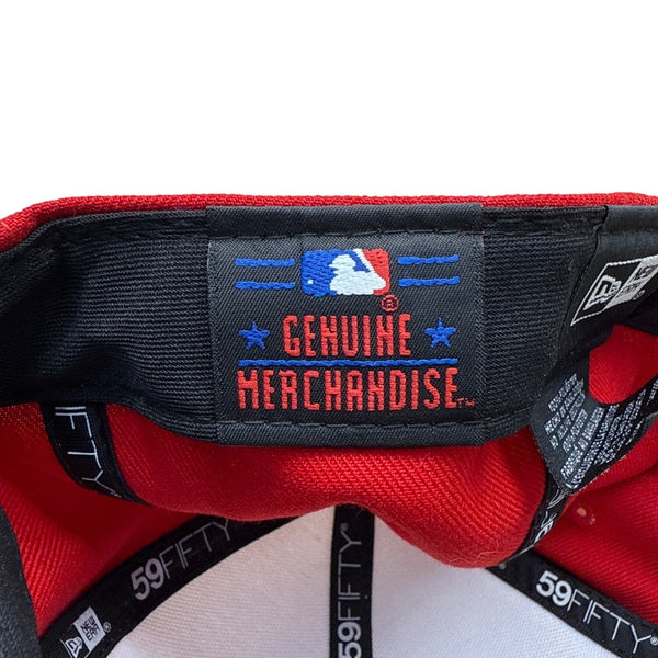 New Era 59Fifty Red & White Baseball Hat With W Logo