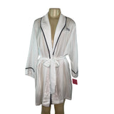 Kate Spade New York White Mrs. Embroidered Initials Bathrobe Sz L/XL - New