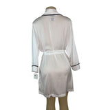 Kate Spade New York White Mrs. Embroidered Initials Bathrobe Sz L/XL - New