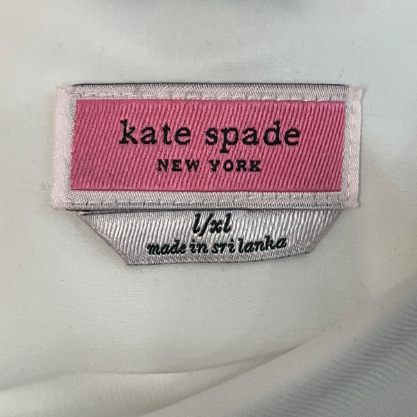 Kate Spade New York White Mrs. Embroidered Initials Bathrobe Sz L/XL - New