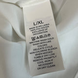 Kate Spade New York White Mrs. Embroidered Initials Bathrobe Sz L/XL - New