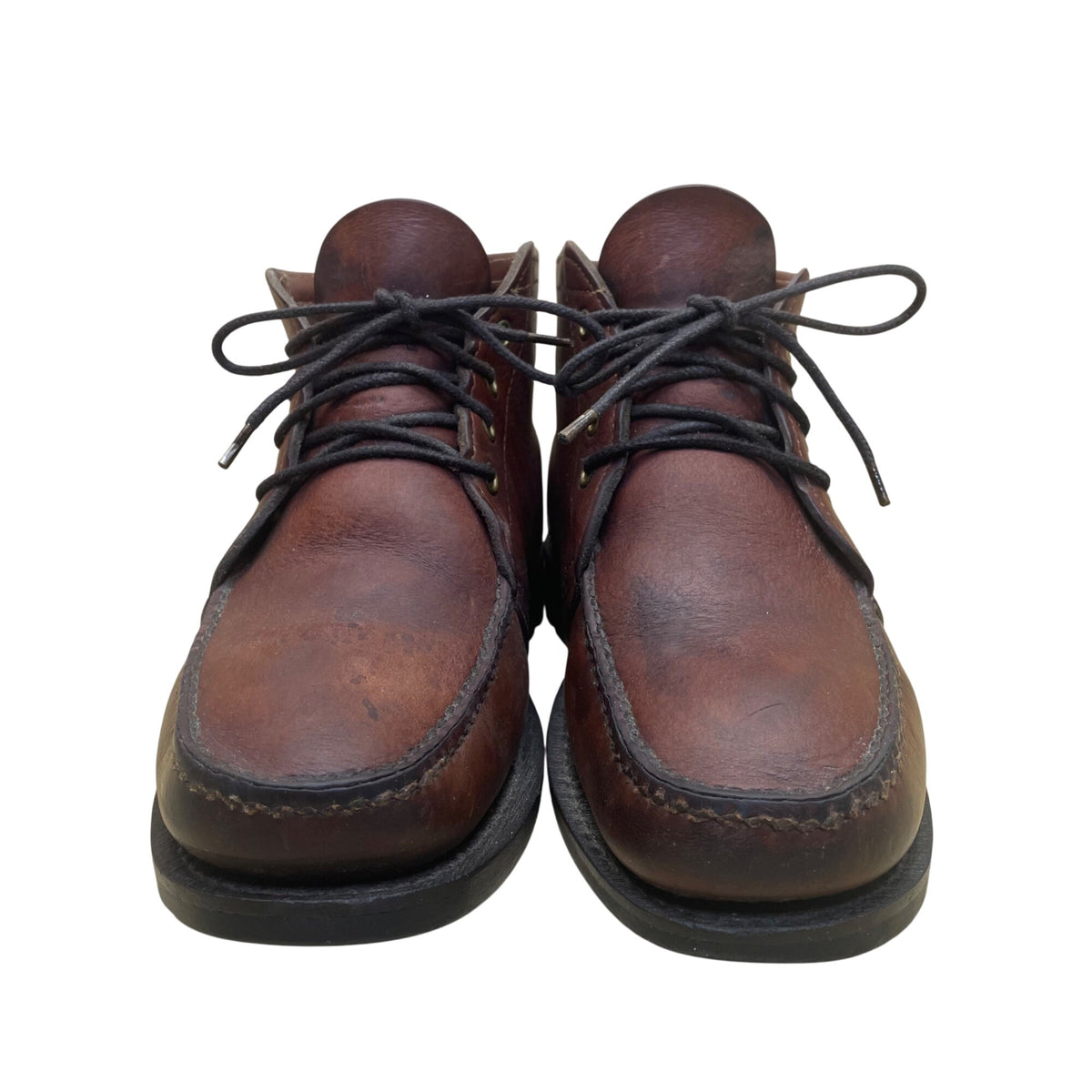 Orvis Men’s Brown Leather Lace-Up Classic Design Moc Toe Ankle Boots Size 9E