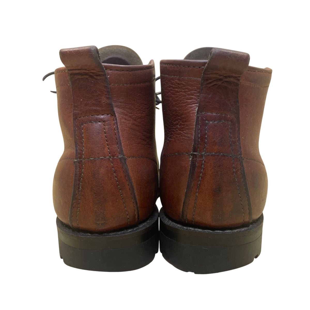 Orvis Men’s Brown Leather Lace-Up Classic Design Moc Toe Ankle Boots Size 9E