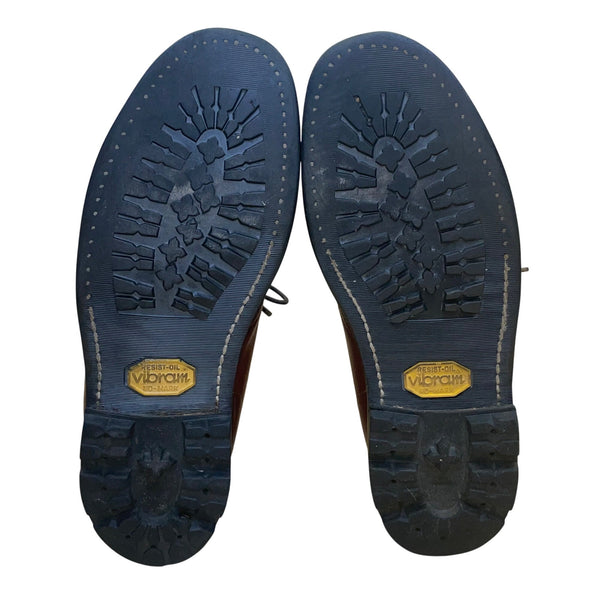 Orvis Men’s Brown Leather Lace-Up Classic Design Moc Toe Ankle Boots Size 9E