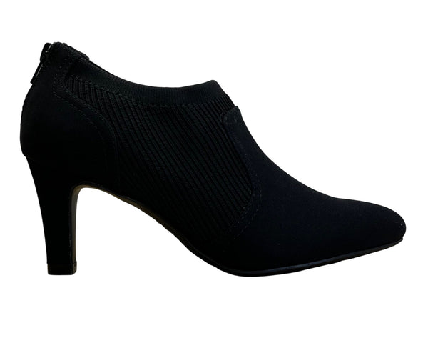 LifeStride Women’s Black Fabric Upper Ankle Shoes Gia Micron Booties Size 8M
