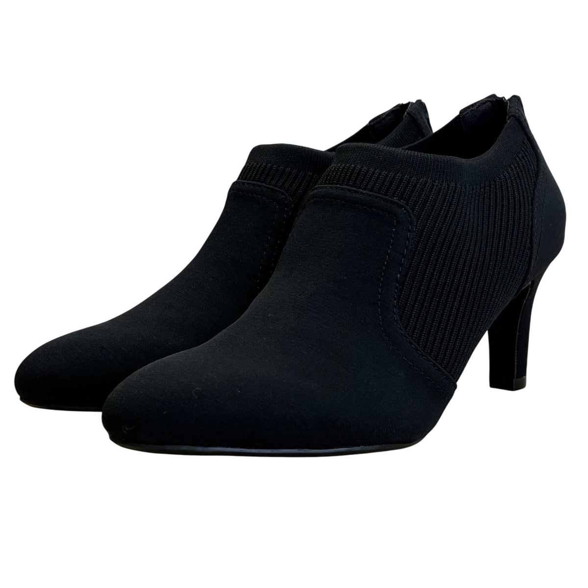 LifeStride Women’s Black Fabric Upper Ankle Shoes Gia Micron Booties Size 8M