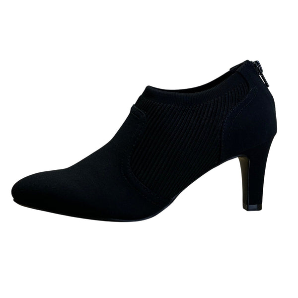 LifeStride Women’s Black Fabric Upper Ankle Shoes Gia Micron Booties Size 8M