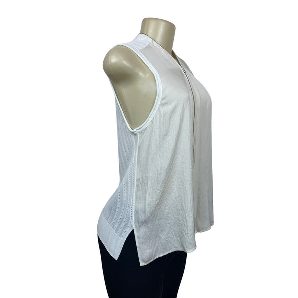 Rag & Bone Women's Light Beige Sleeveless Blouse Sz L/G