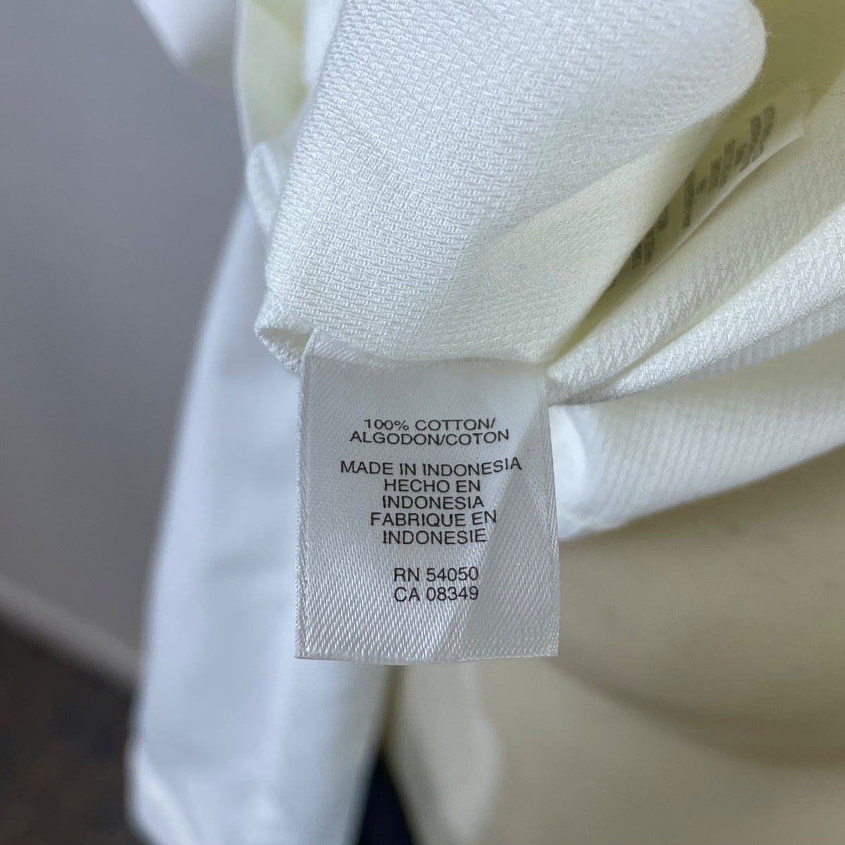 Jones York Signature Women's White Cotton Ruffled Button Up Blouse Size XL