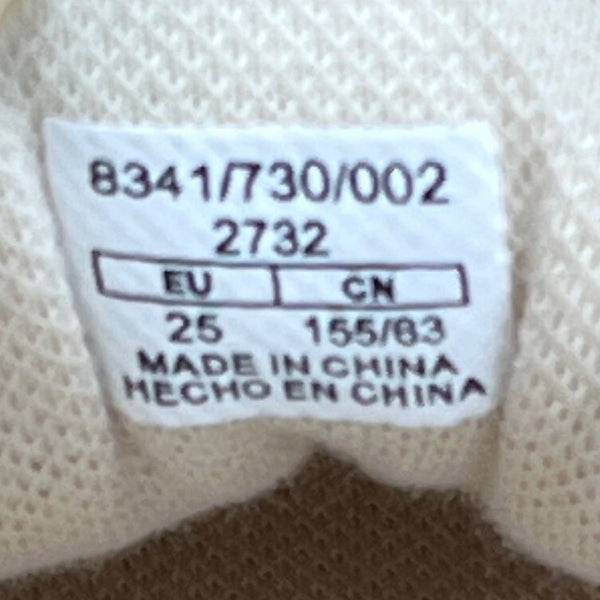 Zara Toddler Girl's Beige And Red Disney Mickey Mouse Sneakers Sz 25